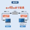 HDMI延長アダプタ（中継アダプタ・4K/60Hz・HDR 対応・最大40m延長・HDMIコネクタ・電源供給対応・ドライバー不要・メス - メス・プレミアムハイスピード）