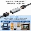 HDMI延長アダプタ（中継アダプタ・4K/60Hz・HDR 対応・最大40m延長・HDMIコネクタ・電源供給対応・ドライバー不要・メス - メス・プレミアムハイスピード）