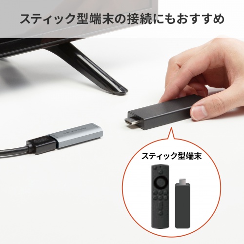 HDMI延長アダプタ（中継アダプタ・4K/60Hz・HDR 対応・最大40m延長・HDMIコネクタ・電源供給対応・ドライバー不要・メス - メス・プレミアムハイスピード）