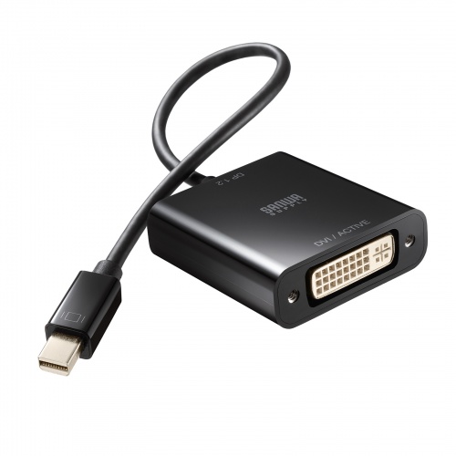 Mini DisplayPort-DVI 変換アダプタ（20cm・アクティブタイプ・1080p・ミニDP・変換ケーブル）