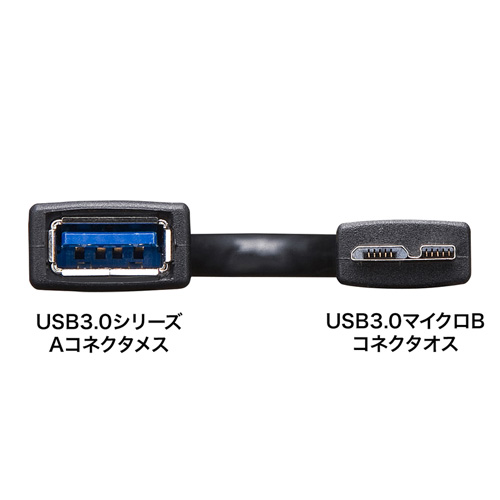 USBホストケーブル（MicroBオス-Aメス） AD-USB27 サンワサプライ