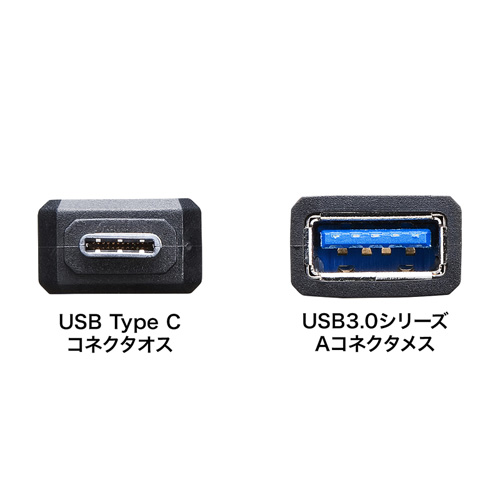 変換アダプタ（USB3.0・ブラック） AD-USB28CAF サンワサプライ AD