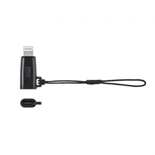 USB‑C to Lightning変換アダプタ｜PD60W・データ転送・MFi認証・ブラック