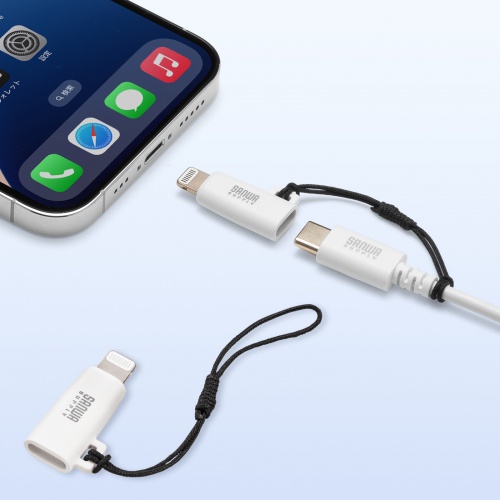 Lightning to USB C 変換アダプタ 【MFi認証済】 USB Type-C Lightning変換アダプタ（PD60W・USB2.0・MFi認証