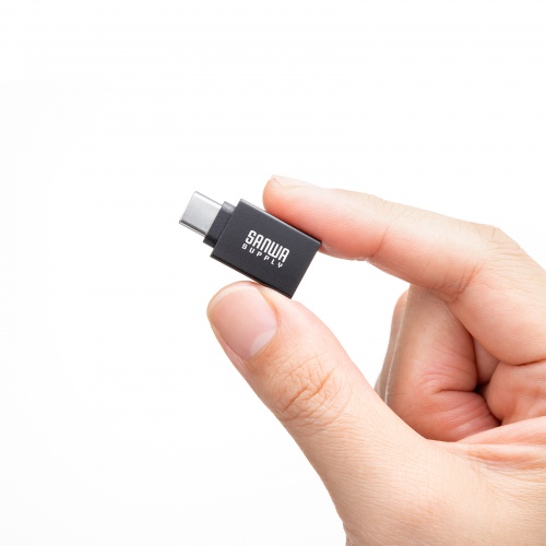 Type-C変換アダプタ（USB 5Gbps・USB A to Type-C変換・5V3A充電対応・超小型設計・アルミコネクタ）