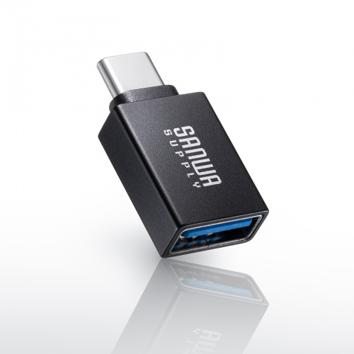 Type-C変換アダプタ（USB 5Gbps・USB A to Type-C変換・5V3A充電対応・超小型設計・アルミコネクタ）