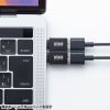 Type-C変換アダプタ（USB 5Gbps・USB A to Type-C変換・5V3A充電対応・超小型設計・アルミコネクタ）