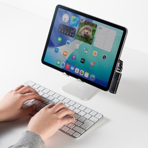 USB A to C 変換アダプタ(540°回転・上下左右・全方向対応・ L字・L型コネクタ・USB2.0・Type-Cオス-USB Aメス・方向変換・ブラック）