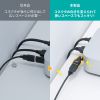 USB A to C 変換アダプタ(540°回転・上下左右・全方向対応・ L字・L型コネクタ・USB2.0・Type-Cオス-USB Aメス・方向変換・ブラック）