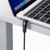 USB-C変換アダプタ（L字型・垂直タイプ・上下方向・USB・40Gbps・高速転送・PD240W・急速充電・CtoCコネクタ・ブラック）