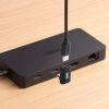 USB-C変換アダプタ（L字型・垂直タイプ・上下方向・USB・40Gbps・高速転送・PD240W・急速充電・CtoCコネクタ・ブラック）