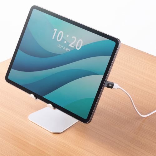 USB-C変換アダプタ（L字型・垂直タイプ・上下方向・USB・40Gbps・高速転送・PD240W・急速充電・CtoCコネクタ・ブラック）