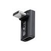 USB-C変換アダプタ（L字型・垂直タイプ・上下方向・USB・40Gbps・高速転送・PD240W・急速充電・CtoCコネクタ・ブラック）
