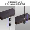 USB-C変換アダプタ（L字型・垂直タイプ・上下方向・USB・40Gbps・高速転送・PD240W・急速充電・CtoCコネクタ・ブラック）