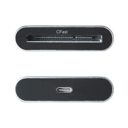 カードリーダー（CFast対応・USB Type-C接続・Windows・Mac・シルバー）