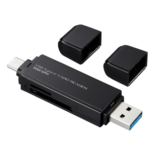 【アウトレット･訳あり・セール】USB Type Cカードリーダー(microSDXC・SDXC・SDHC・SD・キャップ付き)