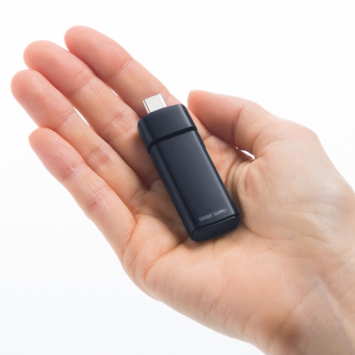 Type-Cカードリーダー（スライドキャップ・SD・microSD・コンパクト・ストラップホール）