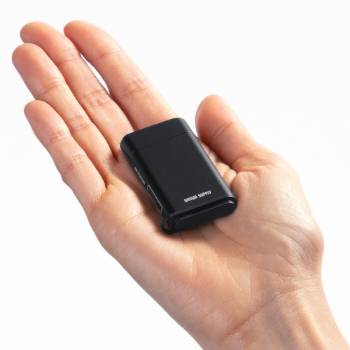 USB-C カードリーダー（SDカード・microSDカード・UHS-II 対応・USB3.0・5Gbps・2-in-1・小型・軽量・高速・ブラック）