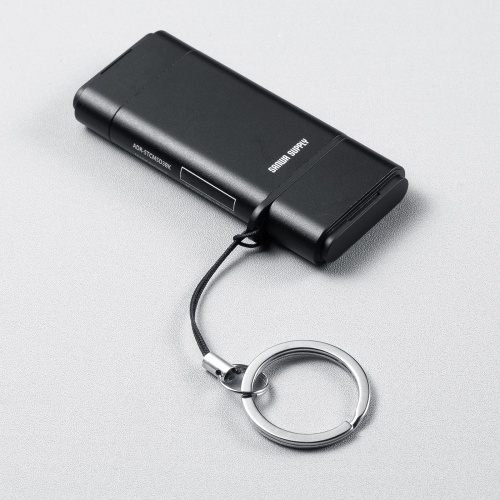 カードリーダー（USB A & USB-C 接続・SDカード・microSDカード・UHS-II 対応・USB3.0・5Gbps・2-in-1・小型・軽量・高速・ブラック）