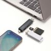 SD/microSDカードリーダー（USB Type-C ＆ USB-A両対応・直挿し・USBポート付き）