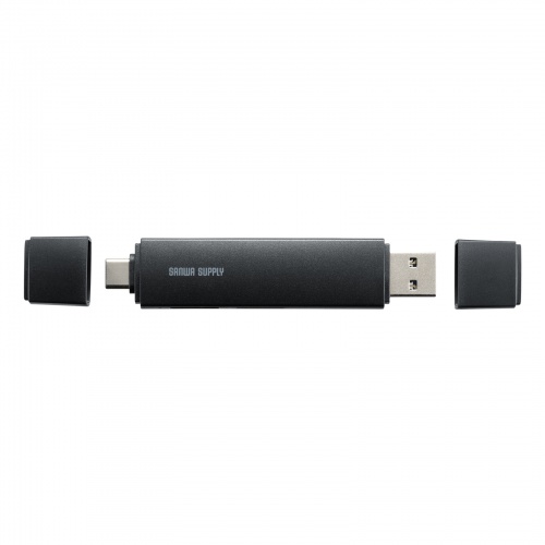 SD/microSDカードリーダー（USB Type-C ＆ USB-A両対応・直挿し・USBポート付き）