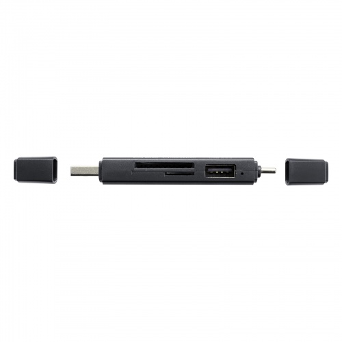 SD/microSDカードリーダー（USB Type-C ＆ USB-A両対応・直挿し・USBポート付き）