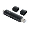 SD/microSDカードリーダー（USB Type-C ＆ USB-A両対応・直挿し・USBポート付き）
