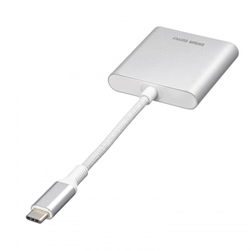 カードリーダー（タイプCカードリーダー・PD充電・100W・SD・microSD・スマートフォン・タブレット・同時読み込み） ADR-5TCSDPW サンワサプライ