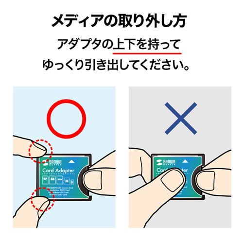 CF変換アダプタ（SDXC・SDHC・microSDXC）