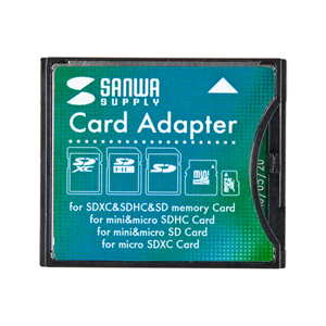 【訳あり 新品】SDXCカード用CF変換アダプタ サンワサプライ ADR-SDCF2