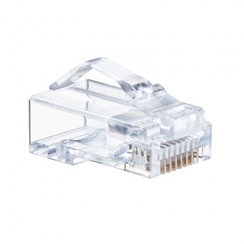 RJ-45コネクタ（カテゴリ6A・貫通型・への字ラッチ・ブーツ付き・自作用・より線・単線・10個入り）