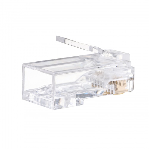 RJ-45コネクタ（CAT6・CAT5e対応・貫通型・単線・より線共用・100個入り）ADT-6RJKN-100