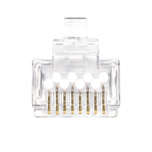 RJ-45コネクタ（CAT6・CAT5e対応・貫通型・単線・より線共用・100個入り）ADT-6RJKN-100