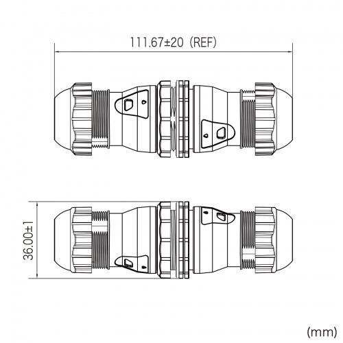 屋外用LAN中継アダプタ（CAT6A・STP・RJ-45中継アダプタ・防水・PoE/PoE+/PoE++対応）