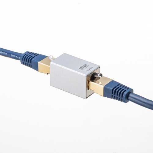 RJ-45中継アダプタ（CAT7・10Gbps・PoE/PoE+/PoE++・UTP/STP・LANケーブル・延長）