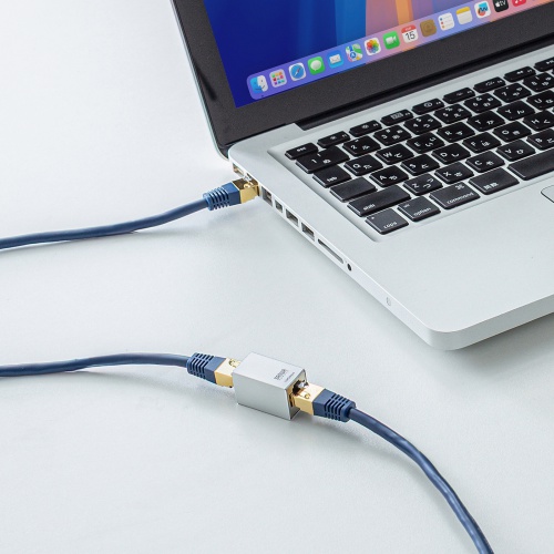 RJ-45中継アダプタ（CAT7・10Gbps・PoE/PoE+/PoE++・UTP/STP・LANケーブル・延長）