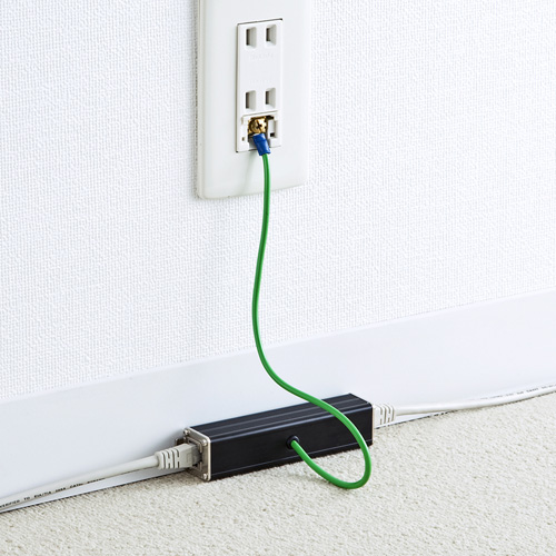 中継アダプタ（CAT5e・ギガビット・LAN・RJ-45対応・雷サージ・プロテクター） ADT-NF5EN サンワサプライ