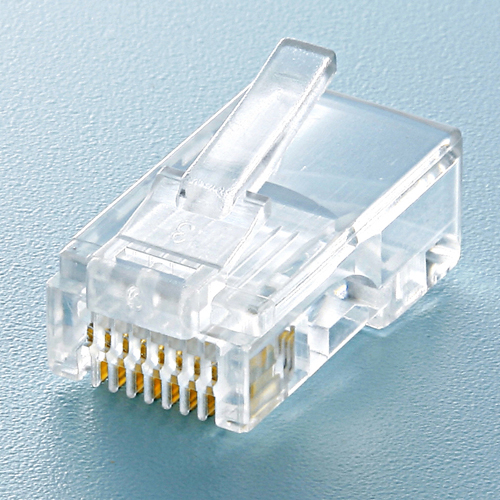 自作用RJ-45コネクタ(より線用・100個入り) ADT-RJ45-100