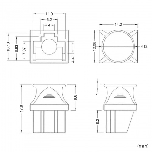 コネクタカバー（キャップ・防塵・ほこり・保護・RJ-45・LANポート・10個入り・ホワイト） ADT-RJDST2 サンワサプライ