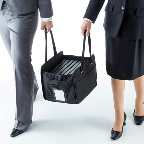 らくらくタブレットPCキャリー（10台収納・10.1インチ・タブレット保管・移動バッグ）