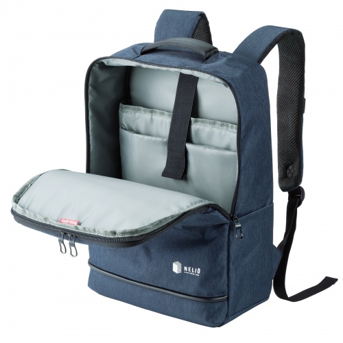 リュック（スクエアリュック・15.6インチワイド対応・PC収納バックパック・カジュアル・ネイビー） BAG-BP16NV