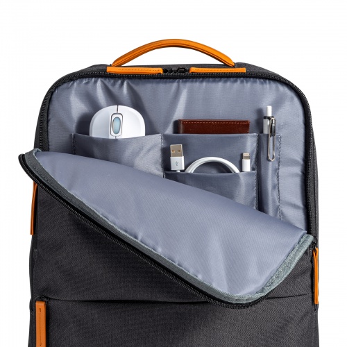 ビジネスカジュアルバッグ（ノートPC・収納・15.6型・リュックサック・バックパック・キャリーサポーター・ダークグレー）