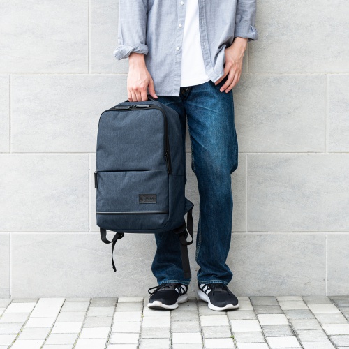 ビジネスカジュアルバッグ（ノートPC 収納・15.6型・リュックサック・バックパック・キャリーサポーター・ライトグレー）