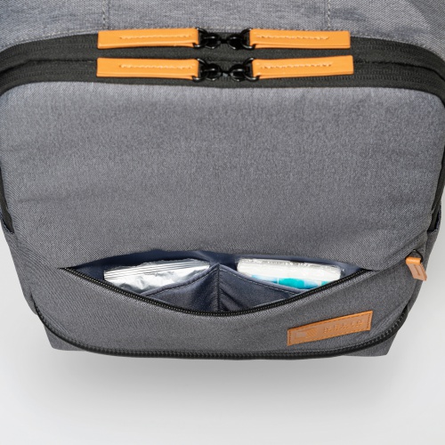 ビジネスカジュアルバッグ（ノートPC 収納・15.6型・リュックサック・バックパック・キャリーサポーター・ライトグレー）