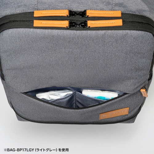 ビジネスカジュアルバッグ（ノートPC・収納・15.6型・リュックサック・バックパック・キャリーサポーター・ネイビー）