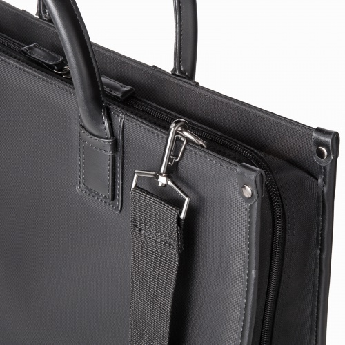 ビジネスバッグ（就活バッグ・リクルートバッグ・メンズ・軽量・A4ファイル・14型ワイドノートPC収納・ブラック・就活かばん・就職活動・バッグ）