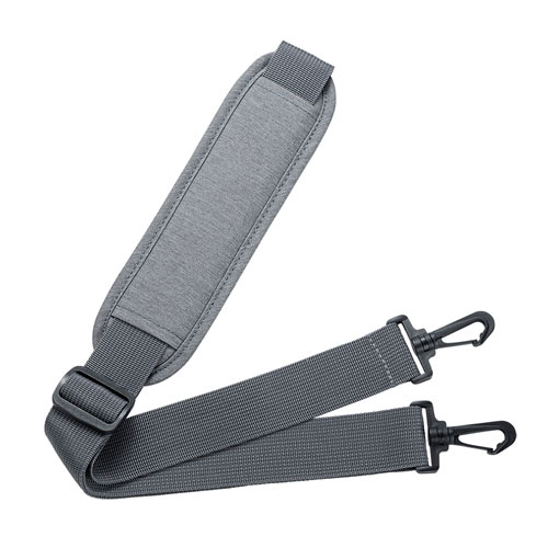 パソコンバッグ（カジュアル・15.6インチ・グレー・ショルダーベルト・キャリーサポーター・軽量）