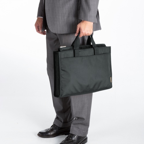 パソコンバッグ（カジュアル・15.6インチワイド対応・パソコンバッグ・ハンドル長さ調節・軽量・ブラック）