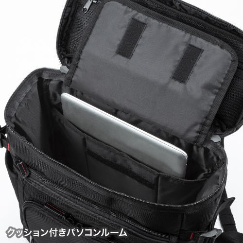 エグゼクティブビジネスリュックPRO（ボックス型・13.3インチワイド・ブラック）BAG-EXE13N