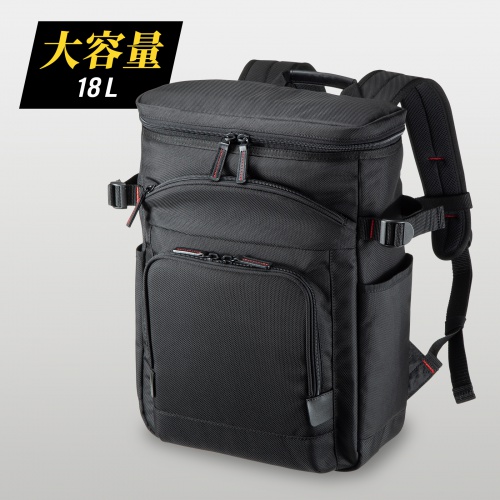 エグゼクティブビジネスリュックPRO（ボックス型・13.3インチワイド・ブラック）BAG-EXE13N